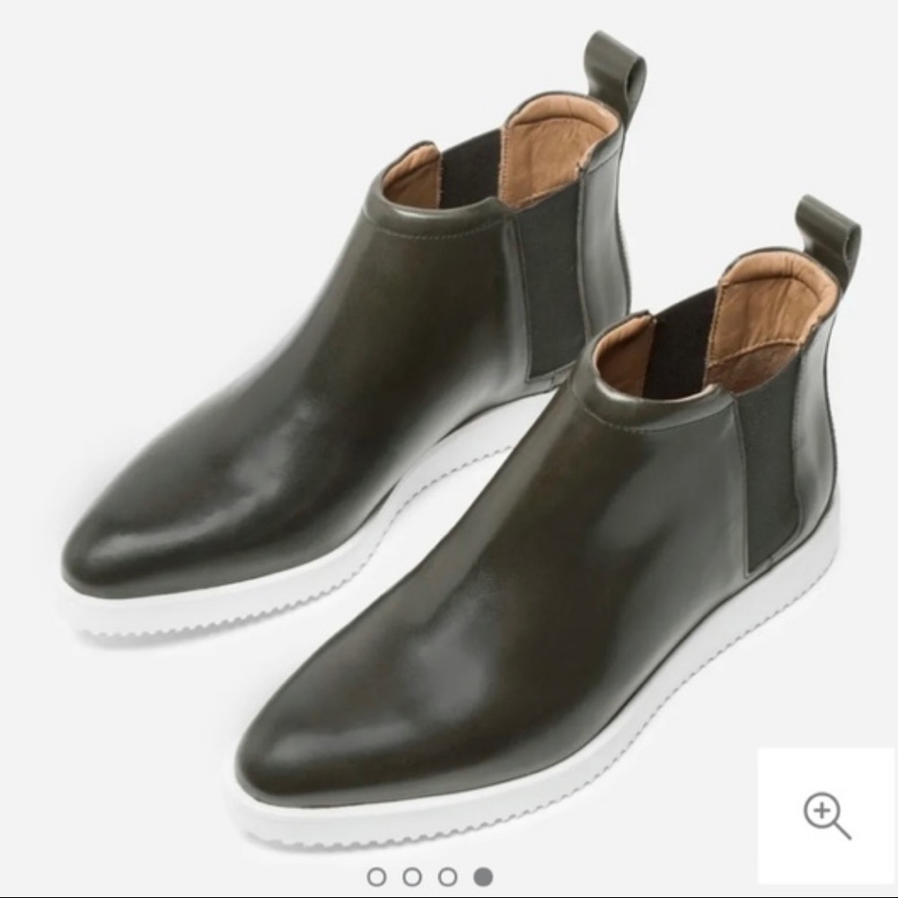 Everlane Leather Street Ankle Boots in Green - Picture 9 of 10